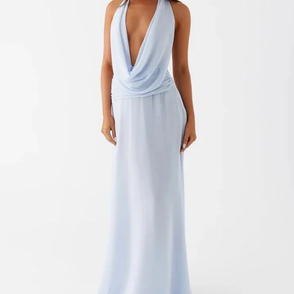 Peppermayo Elysia Chiffon Maxi Dress - Baby Blue - Picture 3 of 11